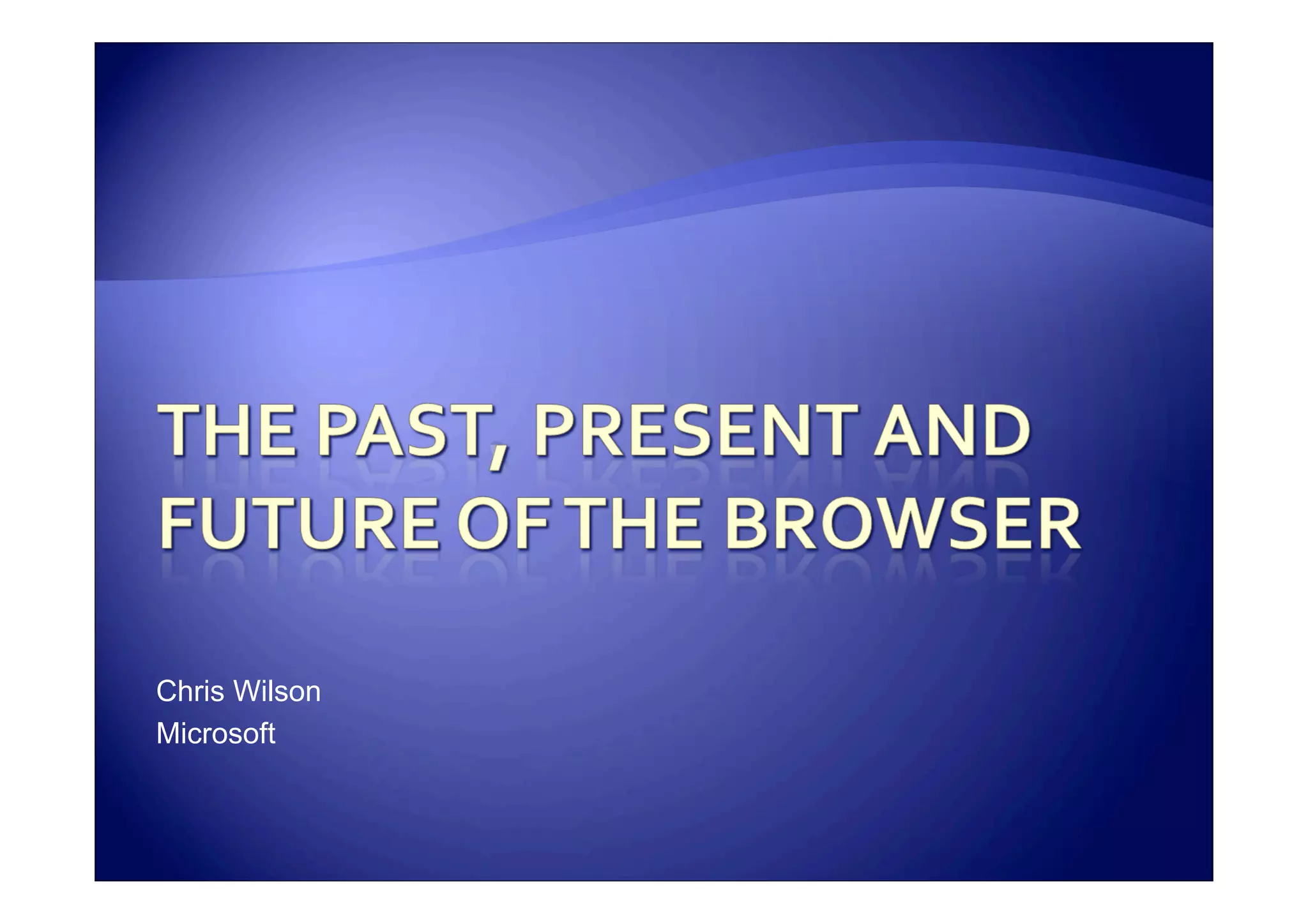 Chris Wilson @ FOWA Feb 07