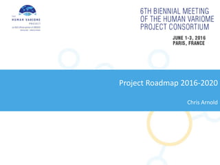 Project Roadmap 2016-2020
Chris Arnold
 