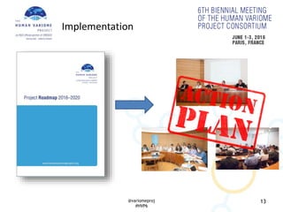 13
Implementation
@variomeproj
#HVP6
 