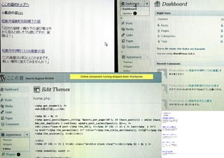 Online component running stripped down Wordpress
 