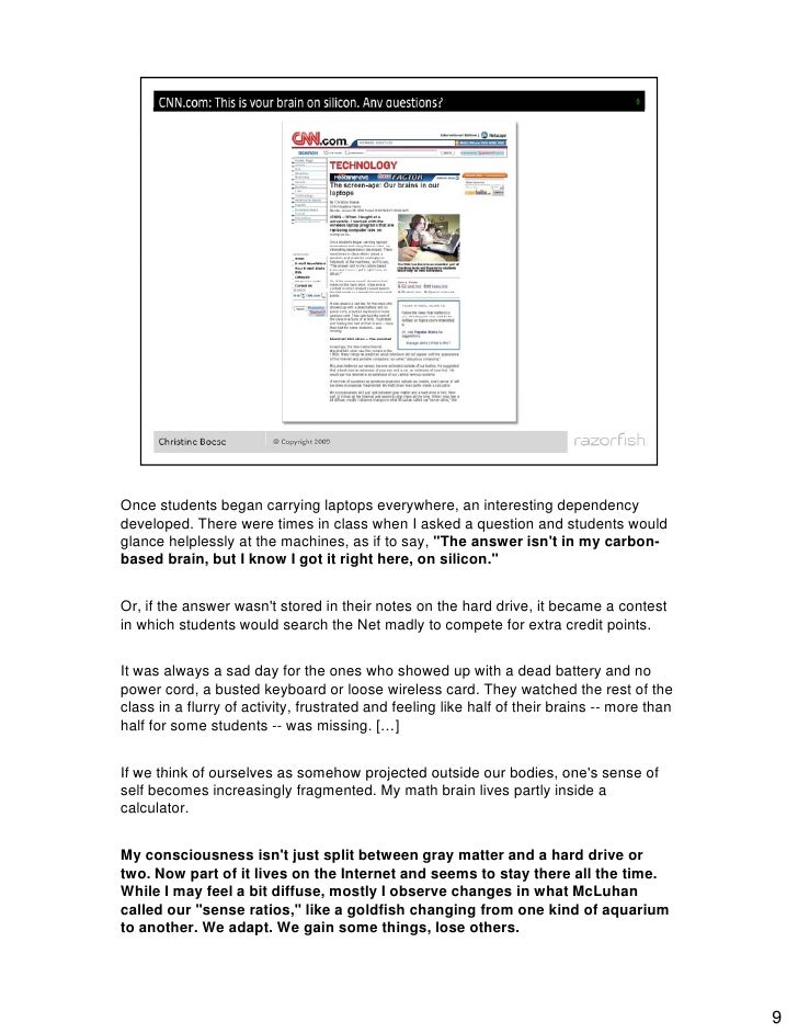 are human beings becoming dumb terminals notes and works cited works cited calculator