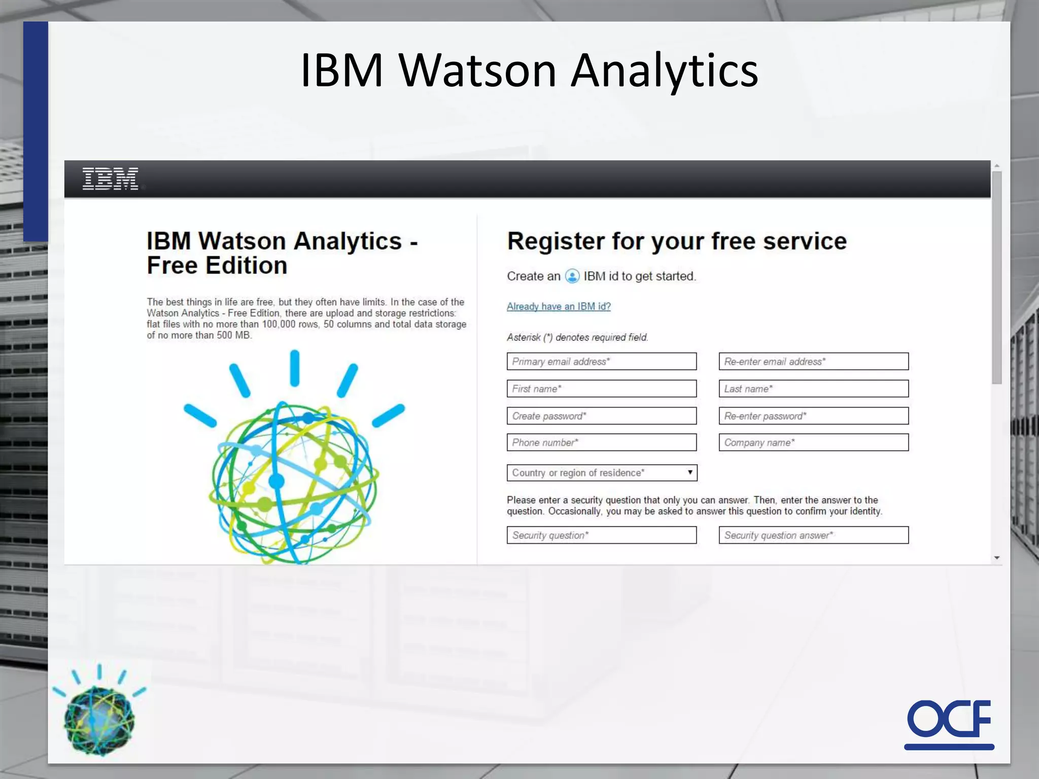 IBM Watson Analytics
 