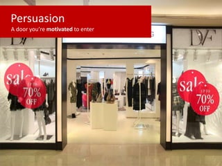 Persuasion
A door you’re motivated to enter
 