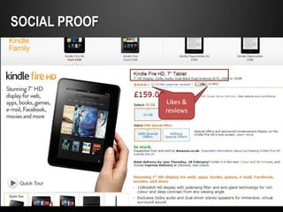 SOCIAL PROOF




                   Likes and
                    Likes &
                    reviews

›
 
