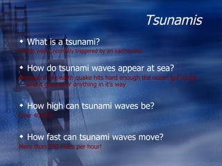 How high can a tsunami wave get