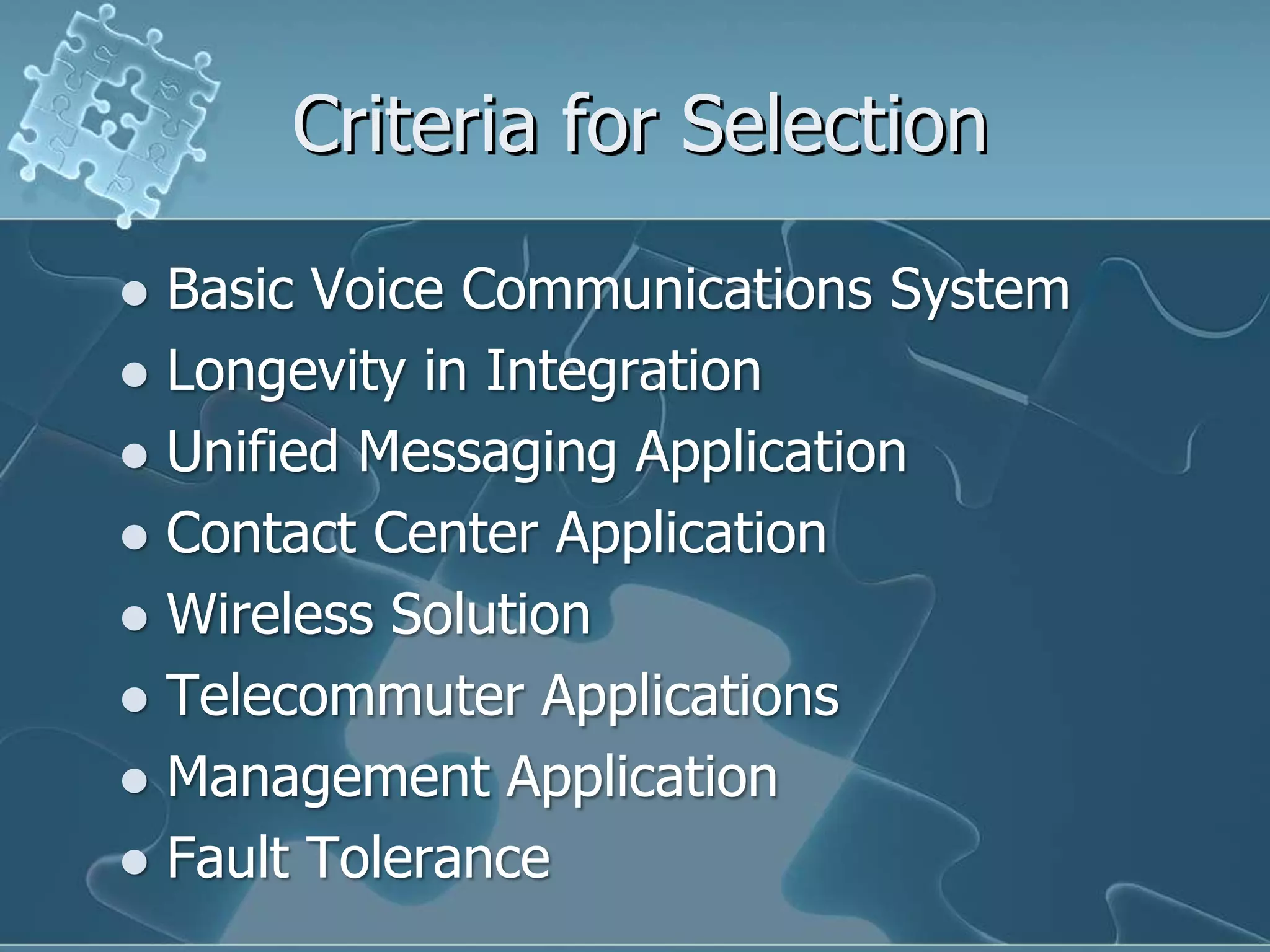 VoIP Comparison & Challenges 