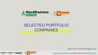SELECTED PORTFOLIO
    COMPANIES



                           #gammarebels #hardgamma
           www.gammarebels.com chri...
