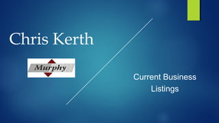 Chris Kerth
Current Business
Listings
 