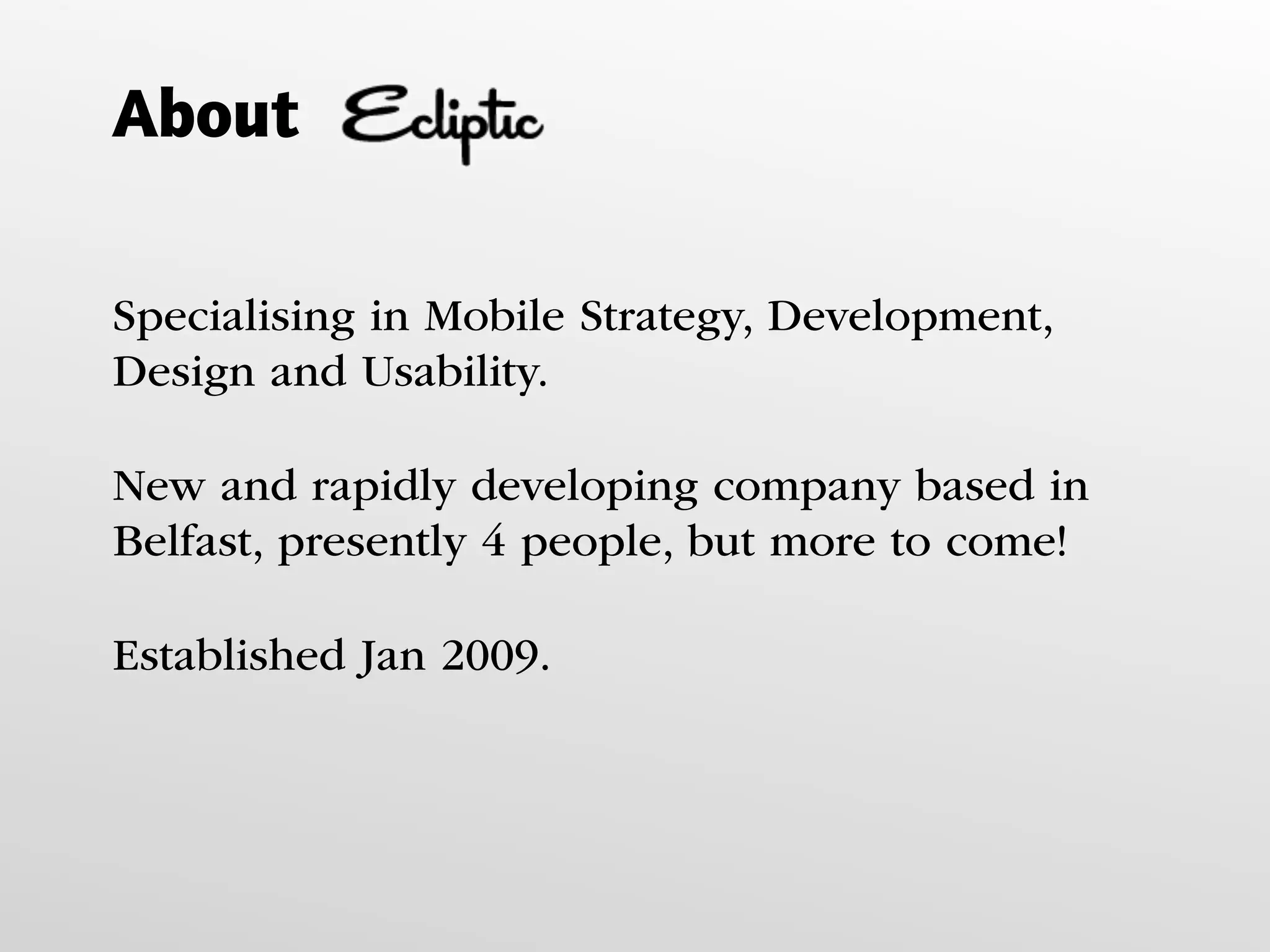 Web Services, for DevDays Belfast