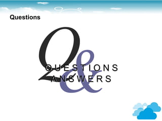 Questions




       Q
       &    QUESTIONS
             ANSWERS
 
