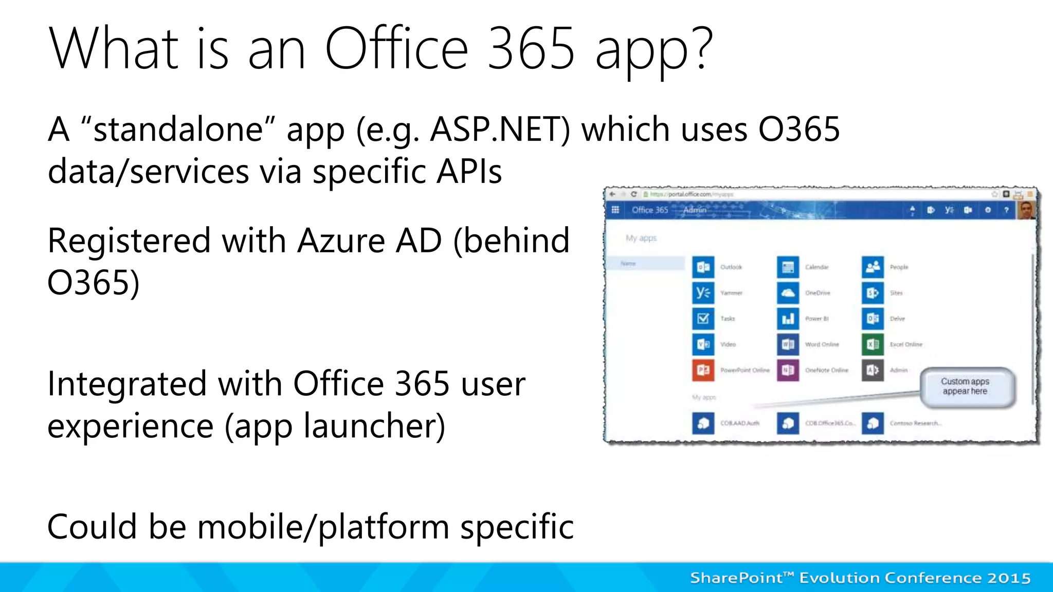 What is an Office 365 app?
 