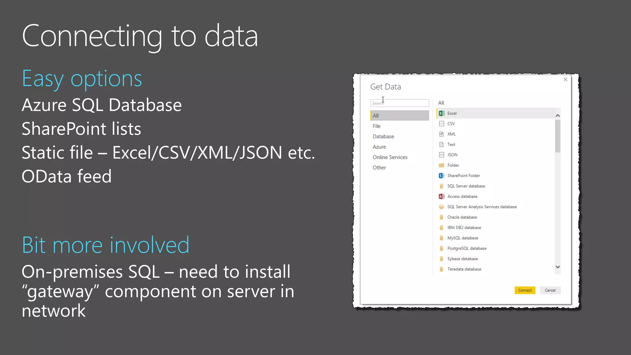 Easy options
Bit more involved
