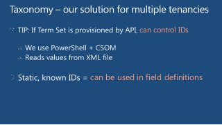 can control IDs

can be used in field definitions

 