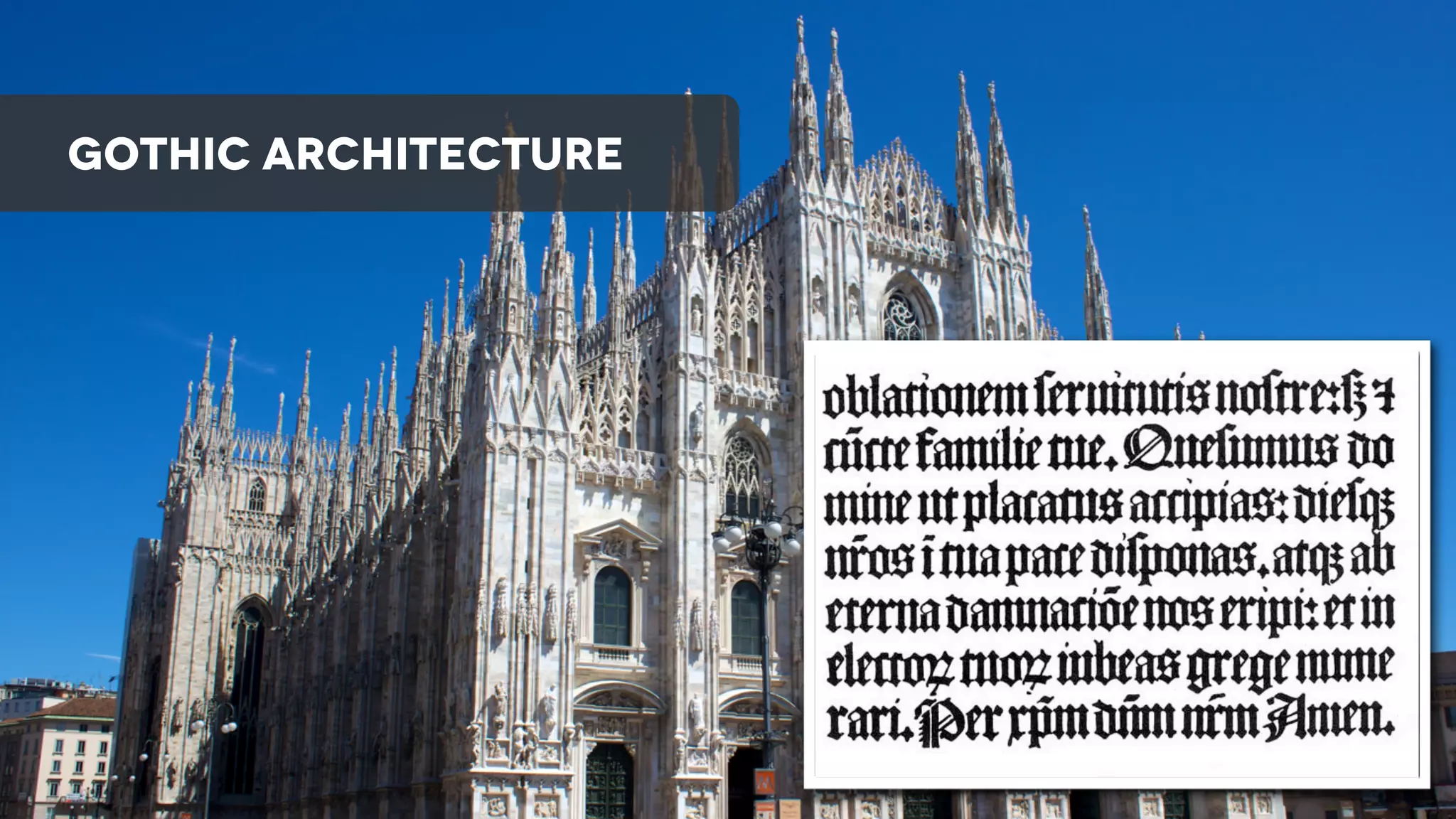 GOTHIC ARCHITECTURE
Medieval
Architecture

Renaissance
Architecture

Laon Cathedral
1160-1225

Ideal Gothic Church

The Dome of St Peter's
Basilica, Rome

wisdom
+ craft

 