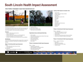 South Lincoln Health Impact Assessment
 