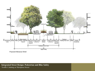 Integrated Street Design: Pedestrian and Bike Safety
Traffic Calming at Mariposa Street
 