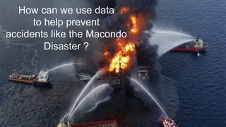 27© Copyright 2016 Pivotal. All rights reserved.
How can we use data
to help prevent
accidents like the Macondo
Disaster ?
 