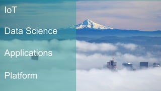 3© Copyright 2016 Pivotal. All rights reserved.
IoT
Platform
Applications
Data Science
 