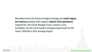 Building a Cloud Native LSM on Object Storage | PDF