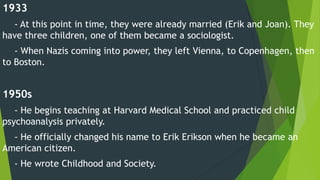 Erik Erikson's Psychosocial Crisis Theory
