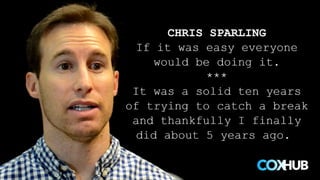 Chris Sparling offers Screenplay Advice