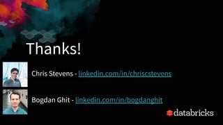 35
Thanks!
Chris Stevens - linkedin.com/in/chriscstevens
Bogdan Ghit - linkedin.com/in/bogdanghit
 