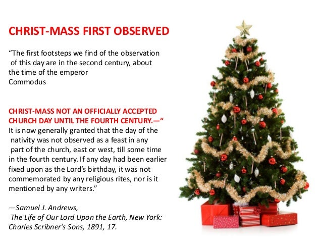 christ mass why is christmas observed
