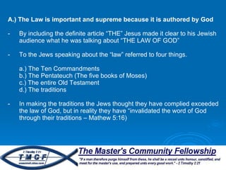 Christ and the law part 1 | PPT