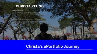 Christa’s ePortfolio Journey
 