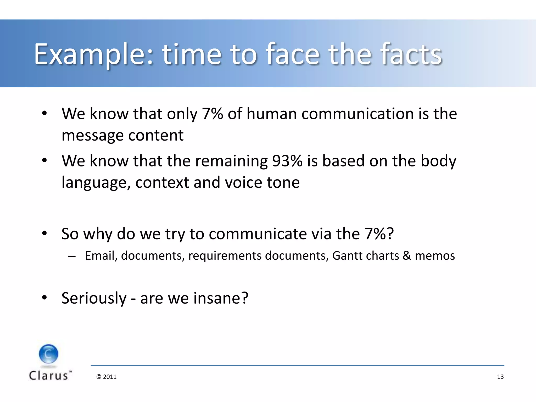 Why is implementing Scrum hard?People – we are Complex creatures …Change – looking in the mirror and facing the truth is hardBusiness – why are we here again? And what are we doing? And what is really important?