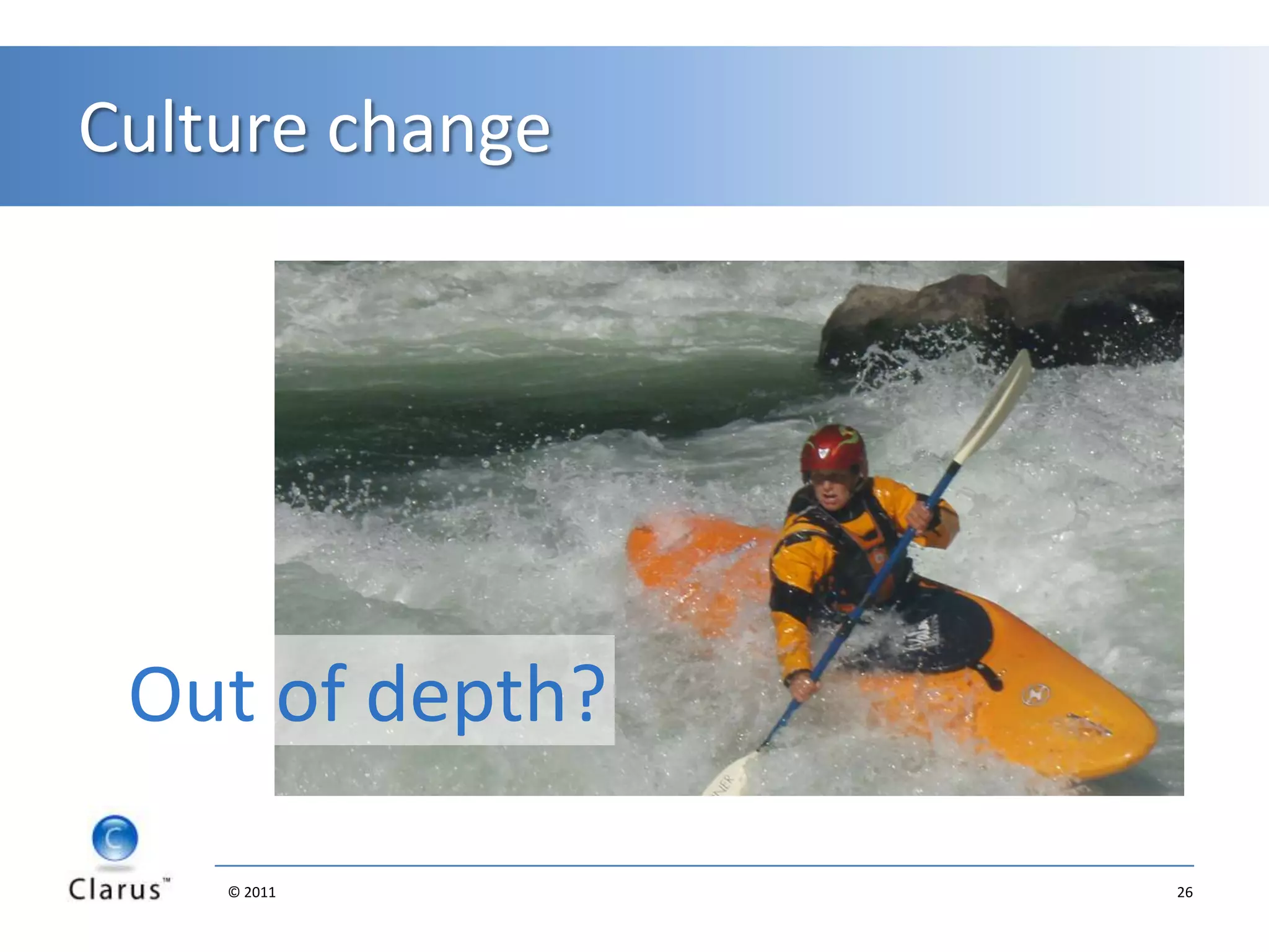 3. People!Culture ChangeBreaking negative cyclesLearning new skills