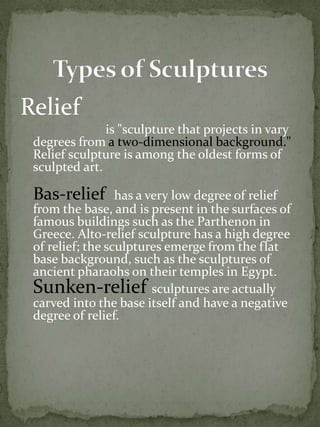 Christelle's report: Sculpture | PPTX