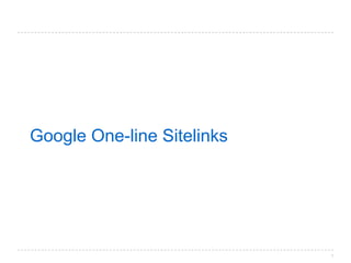 1 Google One-line Sitelinks 