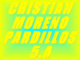 CRISTIAN MORENO PARDILLOS 5.A 