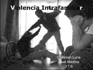 V iolencia Intrafamilia r Christian Luna José Medina 2 º B 