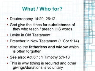 Do Christians Tithe? | ODP