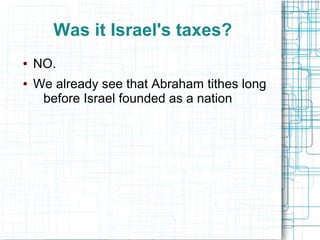 Do Christians Tithe Odp