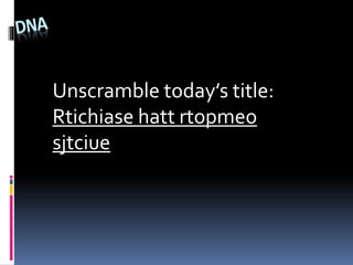 Unscramble today’s title:
Rtichiase hatt rtopmeo
sjtciue
 