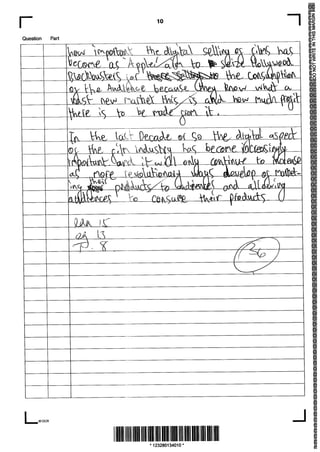 'B' Grade - Unit G322 - Summer 2013