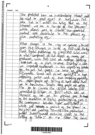 'B' Grade - Unit G322 - Summer 2013