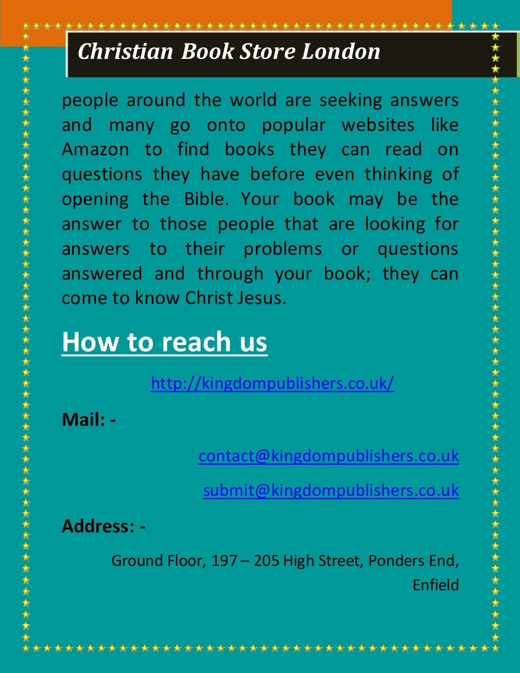 Christian Book Store London