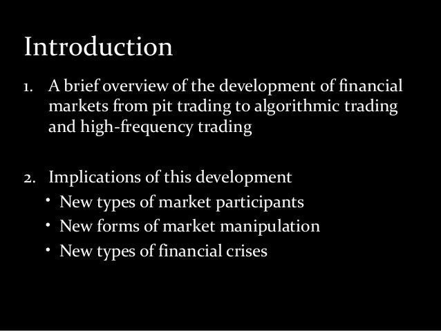 Types of algo trading strategies