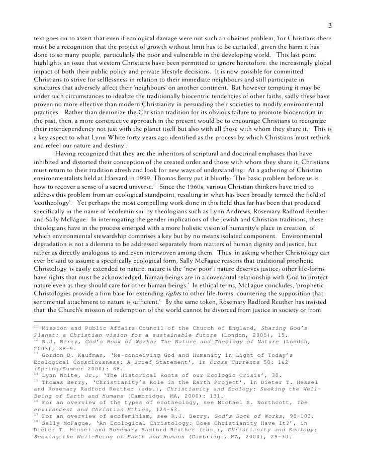 Christian Environmental Ethics Essay Online Writing Lab At Purdue University also Paper Vs Essay Thesis Statement For Friendship Essay