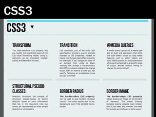 CSS3
 