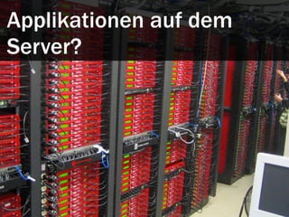Applikationen auf dem
Server?
 