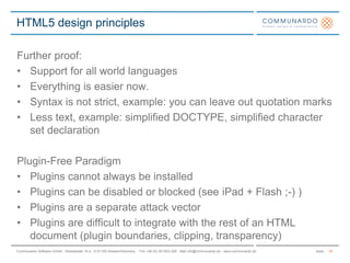 You will not be indexed by search engines.CONTRA native applications9