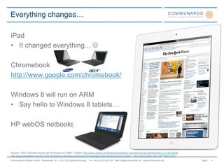 The challenge:Large number of different target platforms.