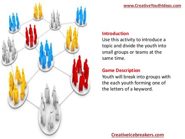 Christian Icebreakers Splitting Youth Into Groups Make A Word Christian Icebreakers Splitting Youth Into Groups Make A Word