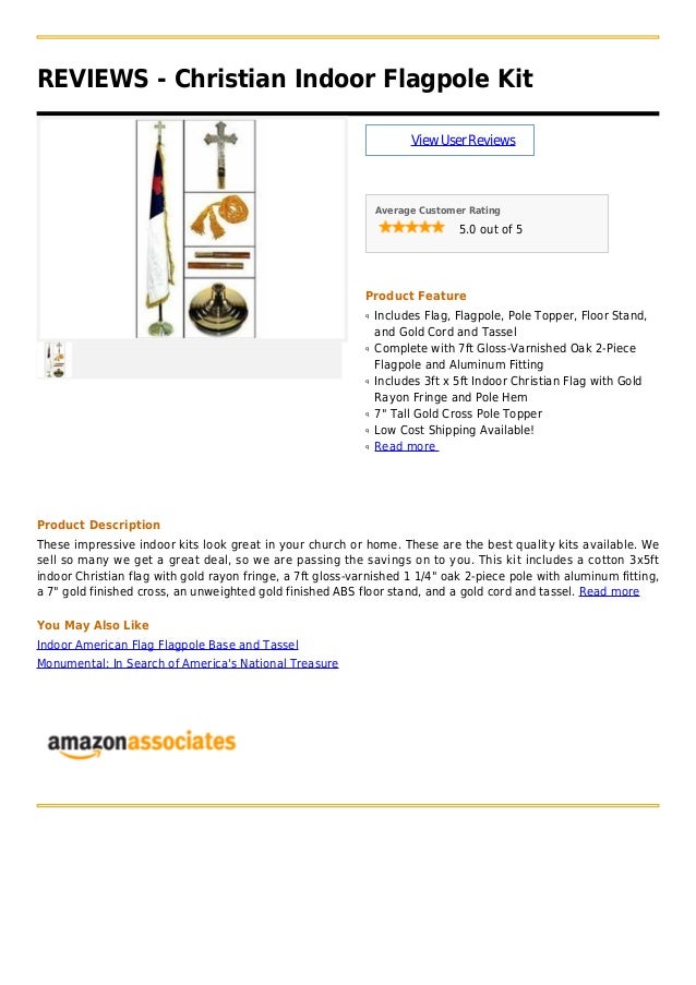 Christian indoor flagpole kit