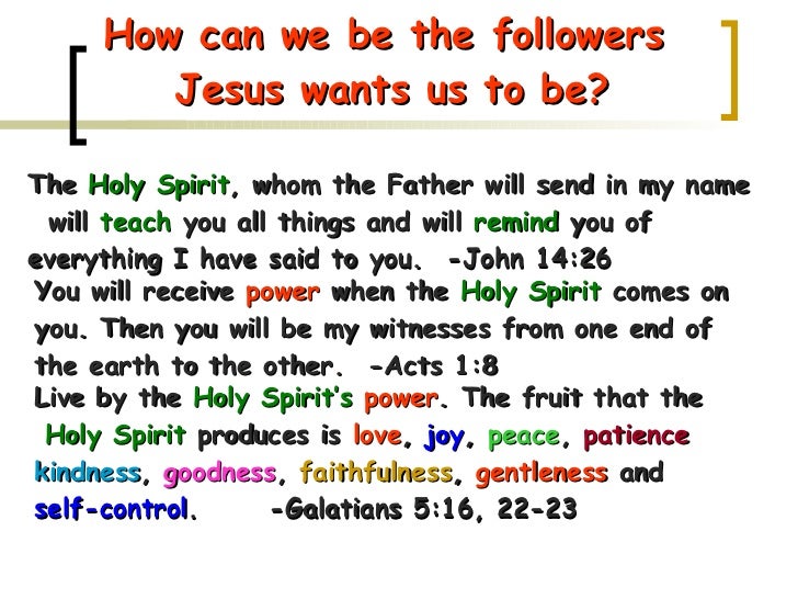 Being A Follower Of Jesus